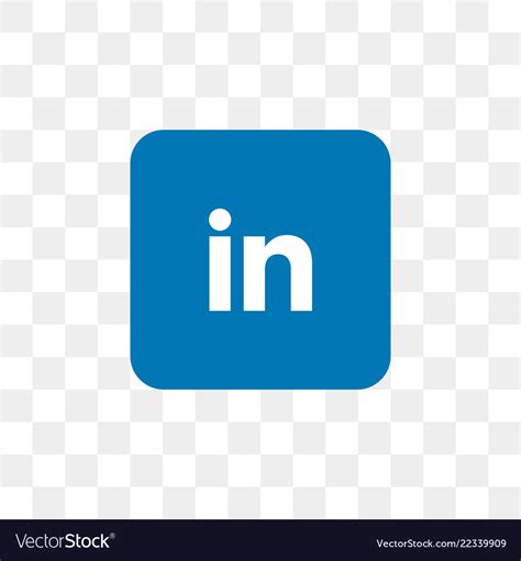 Linkedin social media icon design template vector