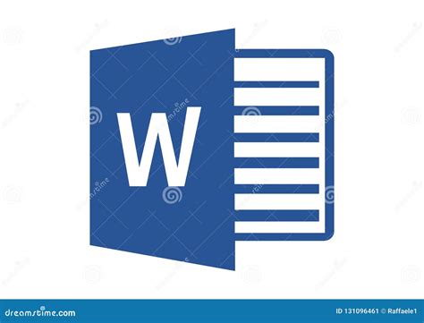 Microsoft Word Old Logo Vector Illustration | CartoonDealer.com #131096822