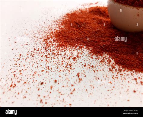 Red Chili Pepper Powder Spice Stock Photo - Alamy