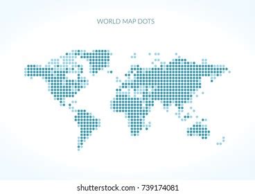 World Map Dots Vector Illustration Stock Vector (Royalty Free ...