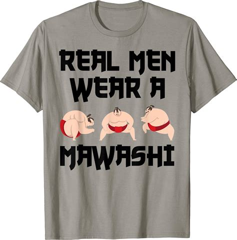 sumo wrestling real men wear a mawashi t shirt men - Buy t-shirt designs