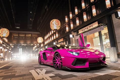 Pink Lamborghini Aventador Turns Heads In Tokyo | Carscoops