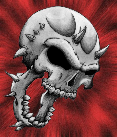 Horned Skull by OjosNocturnos on DeviantArt