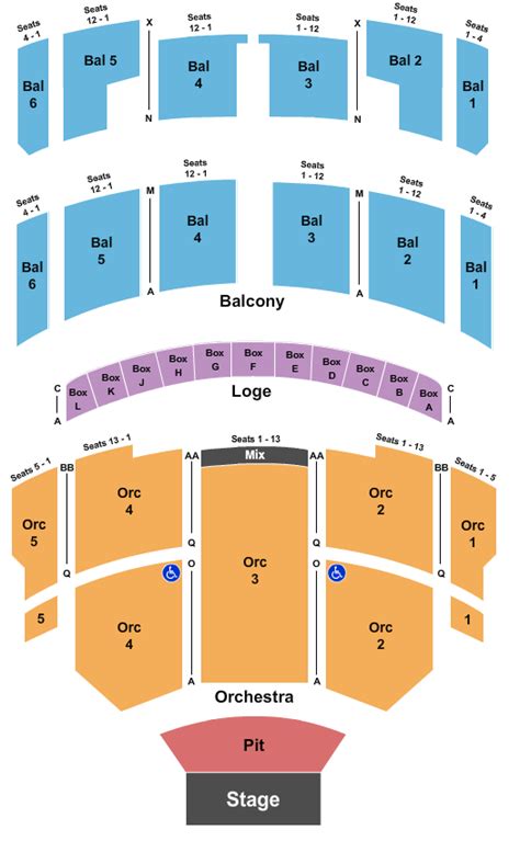 Taft Theatre Seating Chart | CloseSeats.com