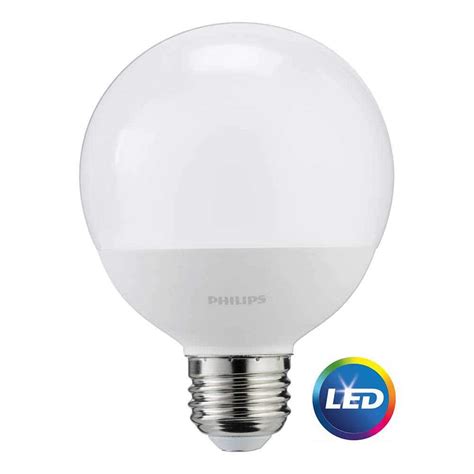 Philips 60W Equivalent Daylight Frosted G25 Globe LED Light Bulb (12-Pack)-465831 - The Home Depot