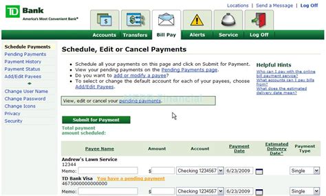 TD Bank USA Online Banking Review | MEPB Financial