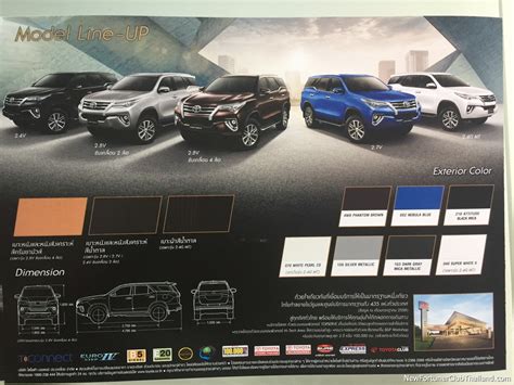 2016 Toyota Fortuner colors