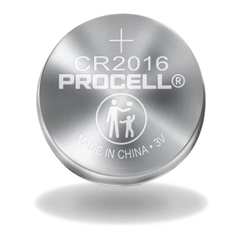 PROCELL CR2016 3V Lithium Coin Battery Bulk Strip of 5