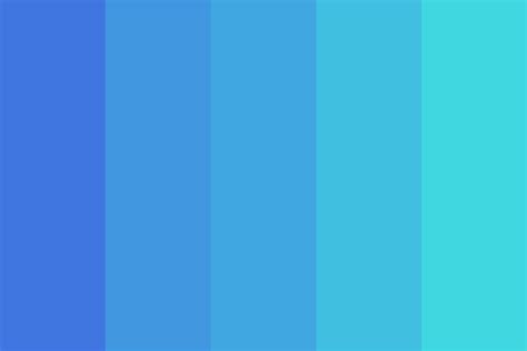 Blue to Turquoise Color Palette