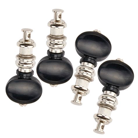 4pcs Ukulele Tuning Pegs Pin Machines Tuners Black High Precision | eBay