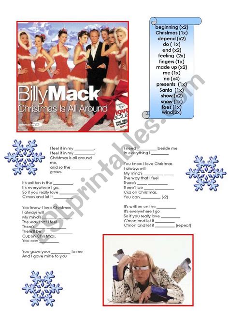 Christmas is all around - ESL worksheet by StupendaM