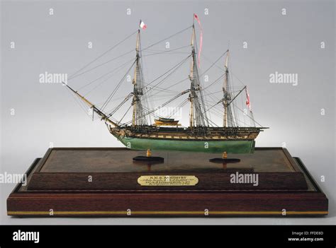 HMS AMETHYST, 1799. /nModel of HMS 'Amethyst,' a 36-gun fifth-rate ...