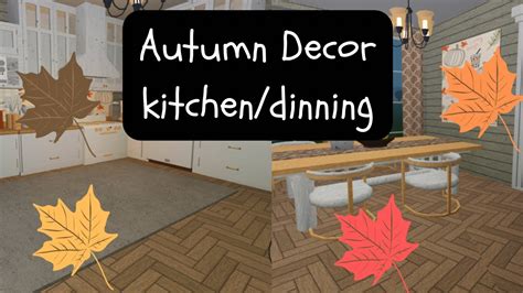 Autumn in Bloxburg | Kitchen/Dinning Decor - YouTube