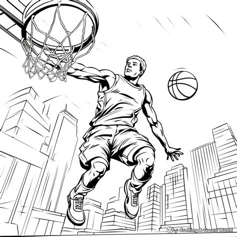 Slam Dunk Coloring Pages