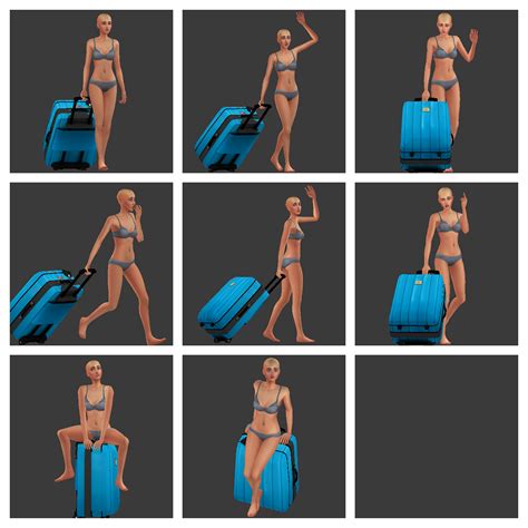 [Whimsyalien] Bon Voyage || Pose Pack Screenshots - Mods - The Sims 4