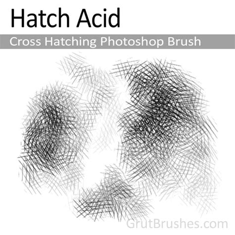 Hatch Acid - Photoshop Cross Hatching Brush - Grutbrushes.com