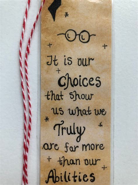 Harry Potter bookmark Quote bookmark Harry Potter items and | Etsy