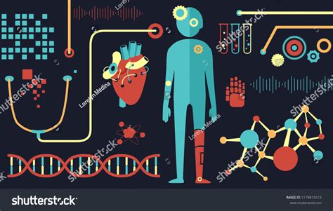 Illustration of Biomedical Engineering Elements - Royalty Free Stock ...