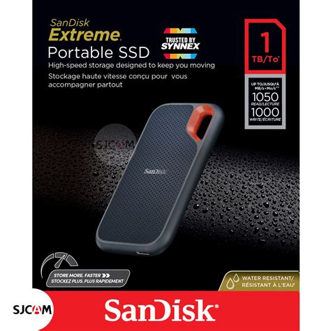 SanDisk Extreme® Portable SSD V2 1TB อ่านสูงสุด 1,050 MB/s เขียนสูงสุด ...