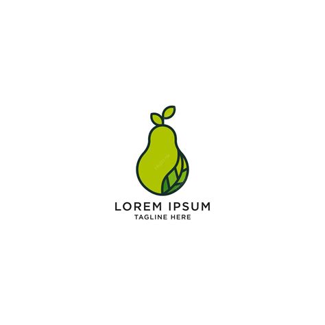 Premium Vector | Pear logo icon design template vector illustration