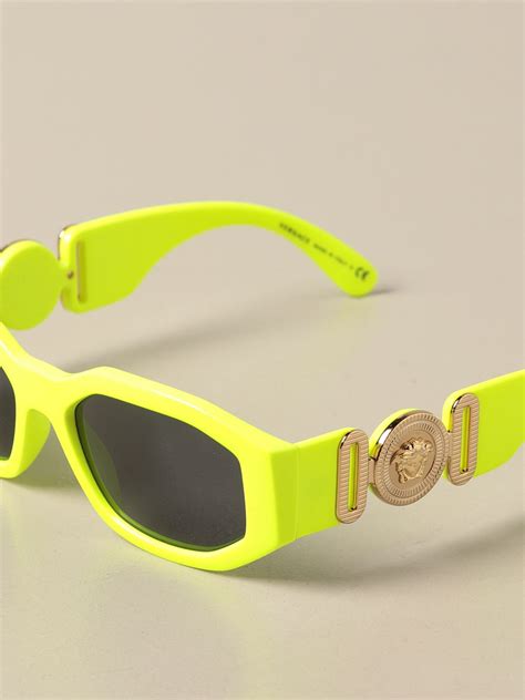 VERSACE: sunglasses in acetate with a medusa head | Glasses Versace Men Yellow | Glasses Versace ...