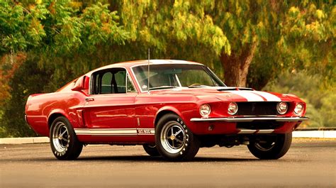 MUSCLE CAR COLLECTION : The Amazing Red Ford Mustang Shelby GT500 Cobra Fastback 1967