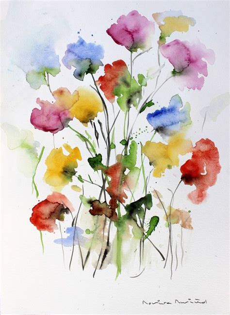 FLORES/FLOWERS | Amapolas de acuarela, Ilustracion acuarela, Acuarela floral