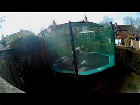 Trampolining montage on garden trampoline | Flips and tricks - YouTube