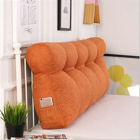 Bed pillow Sofa Daybed Large Filled Triangular Wedge Cushion Bed Backrest Positioning Support ...