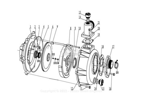 BE HP2013HR - 2 in. High-Pressure Water Pump Parts Diagram for Parts ...