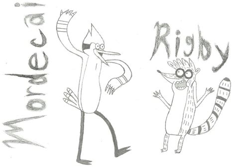 Mordecai and Rigby by halloweenhorrors on DeviantArt