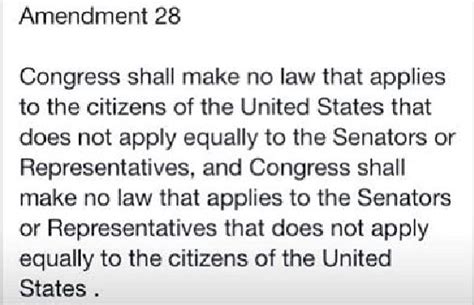 28th Amendment - The Law Applies Equally To Everyone | Emerald City Journal