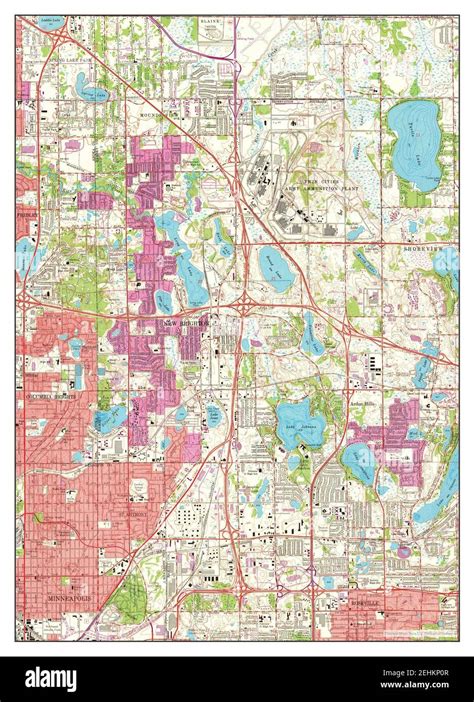 New Brighton, Minnesota, map 1967, 1:24000, United States of America by ...