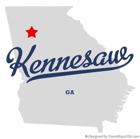 Map of Kennesaw, GA, Georgia