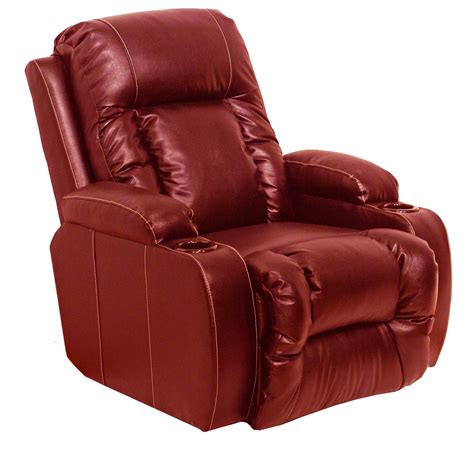 Top Gun Red Leather Power Recliner from Catnapper (6420120000000000 ...