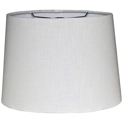 Retro White Oval Hardback Lamp Shade 8/12x10/14x9.5 (Spider) - #37W00 | Lamps Plus