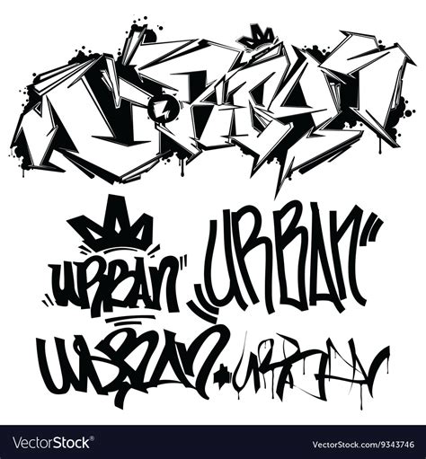 Graffiti Tags - writing Royalty Free Vector Image