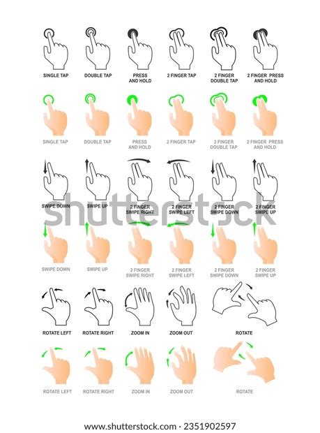 Hand Touching Vector Illustration Realistic Silhouette Stock Vector ...