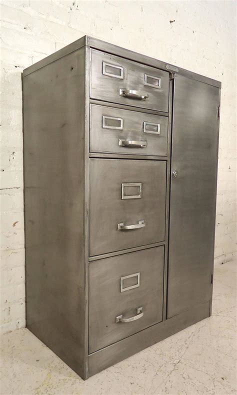 Industrial Metal File Cabinet at 1stdibs