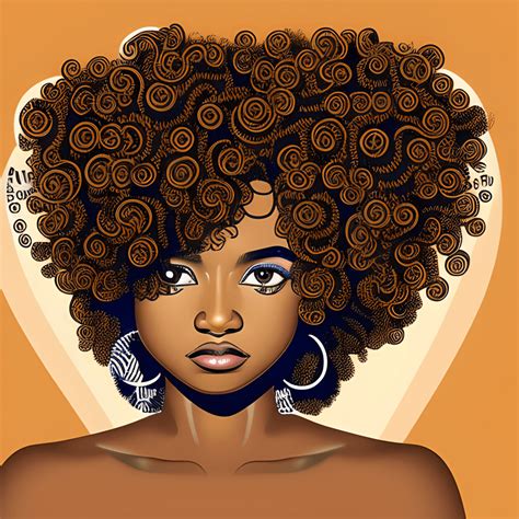 Afro Girl Vector