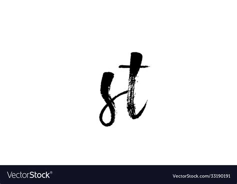 St s t alphabet letter logo icon combination Vector Image