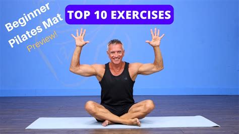 Beginner Pilates Mat Workout: Top 10 Exercises - Preview - YouTube