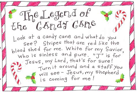 The Legend of the Candy Cane - FREE Printable! - Happy Home Fairy