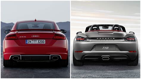 2017 Audi TT RS vs. Porsche 718 Boxster and 718 Cayman Photo Comparison ...