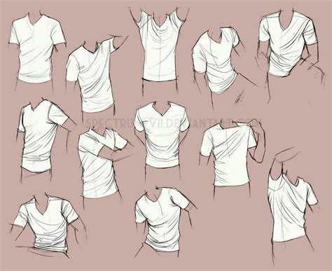 Shirts, positions, T-shirt; How to Draw Manga/Anime | Drawing reference, Art reference, Drawing ...