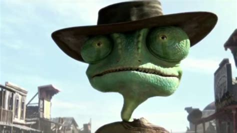 Rango (2011) - Between a Hawk and a Glass Place Scene (2/10 ...