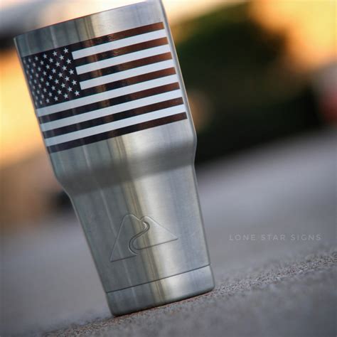 American Flag Black & White - Sticker