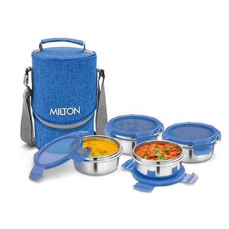 Milton Stainless Steel Tiffin Box at best price INR 949 / Piece in Gurugram Haryana from Av ...