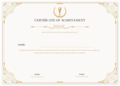 Modish Achievement Certificates Design | Customize Online | Printo