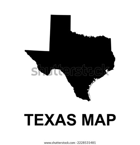 Texas Map Shape United States America: เวกเตอร์สต็อก (ปลอดค่าลิขสิทธิ์) 2228531481 | Shutterstock